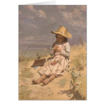 Greetingcard With Paul Peel Painting
