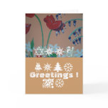 xmas, cards, floral