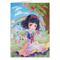 Greetings card - White-Snow cards