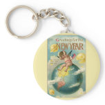 Greetings for the New Year Key Chains