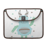 Greetings from a friendly blue monster macbook sleeves