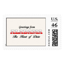 Greetings from Alabama Stamp