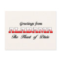 Greetings from Alabama postcards
