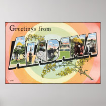 Greetings From Alabama, Vintage Posters