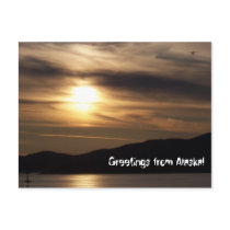 Greetings from Alaska postcard