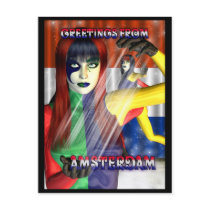 Greetings from Amsterdam Holland postcards