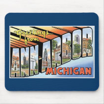 Greetings from Ann Arbor, Michigan! Mouse Pads
