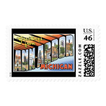 Greetings from Ann Arbor Michigan Stamps