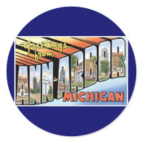 Greetings from Ann Arbor, Michigan! Sticker