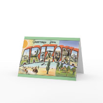 Greetings from Arizona Greeting Cards