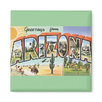 Greetings from Arizona Refrigerator Magnet
