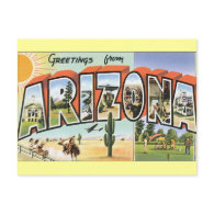 Greetings from Arizona Postcards