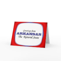 Greetings from Arkansas Greeting Cards