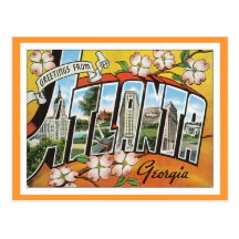 Greetings From Atlanta Post Card