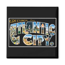 Greetings from Atlantic City! Refrigerator Magnet