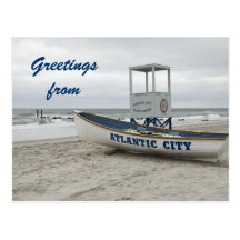 Greetings from Atlantic City Postcard