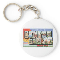 Greetings from Benton Harbor, Michigan Key Chain
