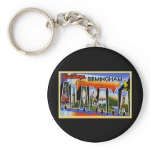 Greetings from Birmingham Alabama Key Chain