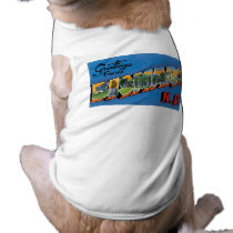 Greetings from Bismarck, North Dakota! Doggie Tshirt