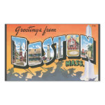 Greetings From Boston Mass., Vintage Stickers