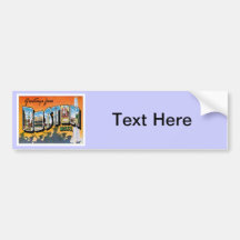 Greetings From Boston Massachusetts Bumper Stickers