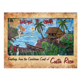 costa rica postcard greetings postcards cahuita caribbean zazzle