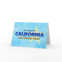 Greetings from California cards