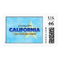 Greetings from California postage