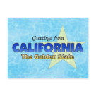 postcard - Greetings from California