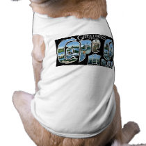 Greetings from Cape Cod, Mass! Pet Tshirt