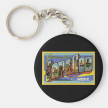 Greetings from Cape Cod Massachusetts Keychains