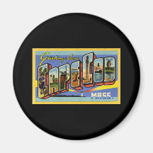 Greetings from Cape Cod Massachusetts Fridge Magnets