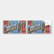 Greetings From Carson City Nevada, Vintage Bumper Sticker