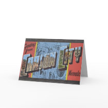 Greetings From Carson City Nevada, Vintage Card