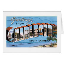 Greetings from Charleston, SC Greeting Cards