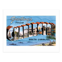 Greetings from Charleston, South Carolina! postcards