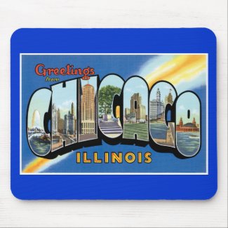 Greetings from Chicago, Illinois! mousepad