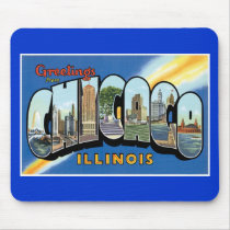 Greetings from Chicago, Illinois! Mouse Pads