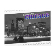 Greetings from Chicago Illinois postcard