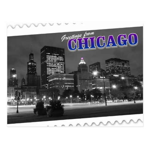 Greetings from Chicago Illinois postcard Zazzle