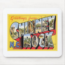 Greetings From Chimney Rock North Carolina Mousepad