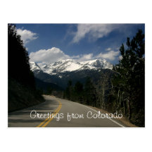 Greetings from Colorado Postcard