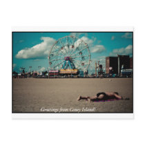 Greetings from Coney Island! Post Card