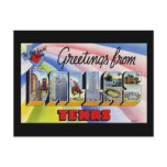 Greetings from Dallas Texas Postcards