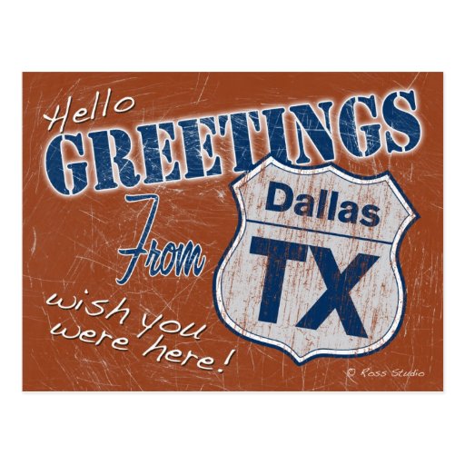 Greetings from Dallas Texas Postcard Zazzle