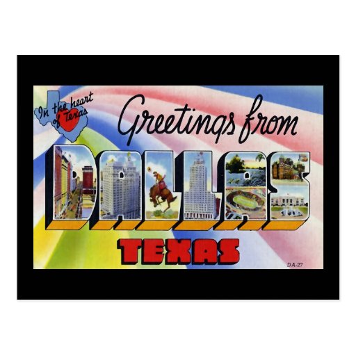 Greetings from Dallas Texas Postcard Zazzle