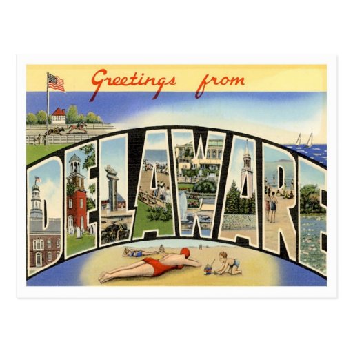Greetings From Delaware Postcard | Zazzle
