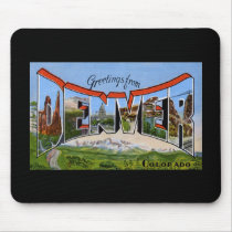 Greetings from Denver Colorado Mousepads
