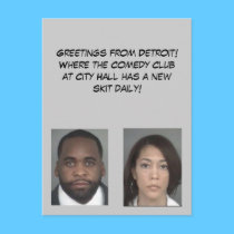 Greetings From Detroit postcards