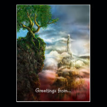 Greetings from... Dis aliter visum est - Postcard postcards